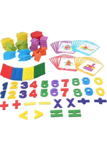 Ahşap Sayma Çubukları Tangram Matematik Montessori Oyuncak (Yurt Dışından) fiyatları