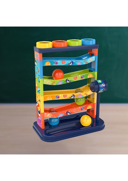 Çocuklar Haddeleme Topu Bırak Oyuncak Bebek Toddlers 5 Katmanlı Kule (Yurt Dışından) fırsatları