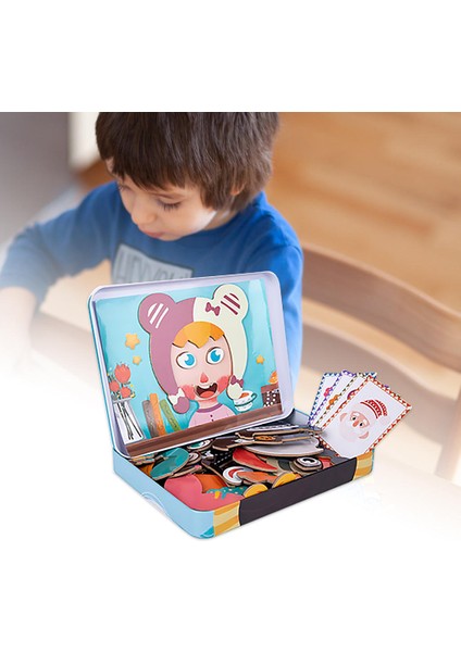 Hayal Gücü 3D Manyetik Bulmacalar Kurulu Montessori Oyuncaklar (Yurt Dışından) modelleri