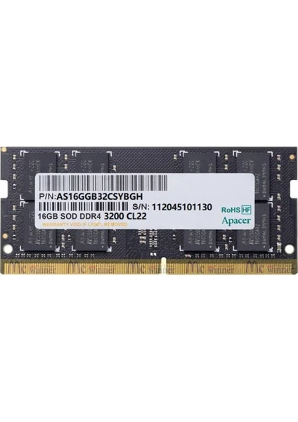 16GB 3200MHZ Ddr4 Notebook Ram (ES.16G21.GSH)