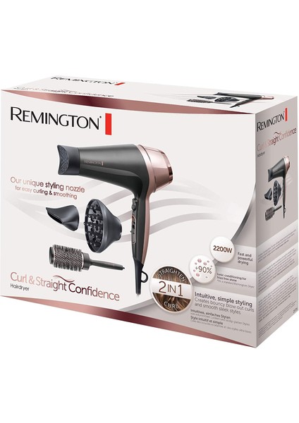 D5706 Saç Kurutma Makinesi Curl & Straight 3 Aparatlı