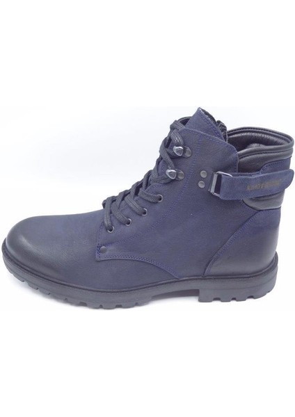 King Shoes Büyük Numara Erkek Bot FK62268 Lacivert fiyatları