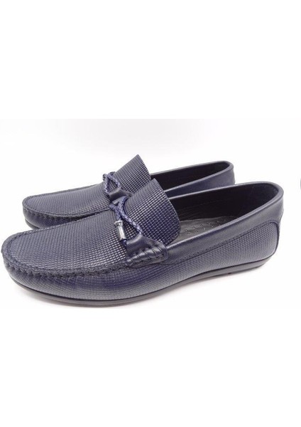 King Shoes 211 Lacivert Yazlık Erkek Ayakkabı