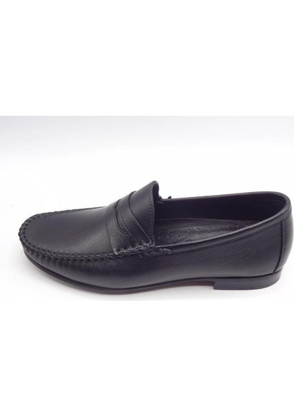 King Shoes Siyah Yazlık Erkek Ayakkabı AU541 modelleri