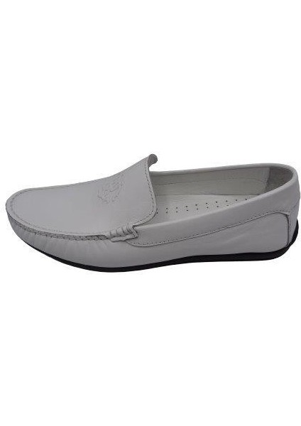 King Shoes 4006 Beyaz Yazlık Erkek Ayakkabı