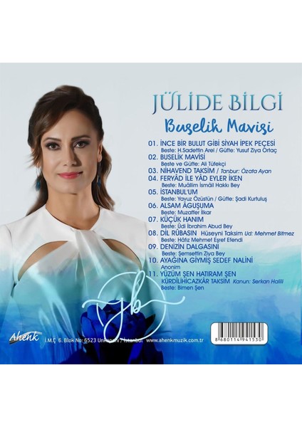 Jülide Bilgi - Buselik Mavisi CD