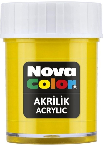 Akrilik Boya 30 cc Sarı NC-169... 178 Mat Renk
