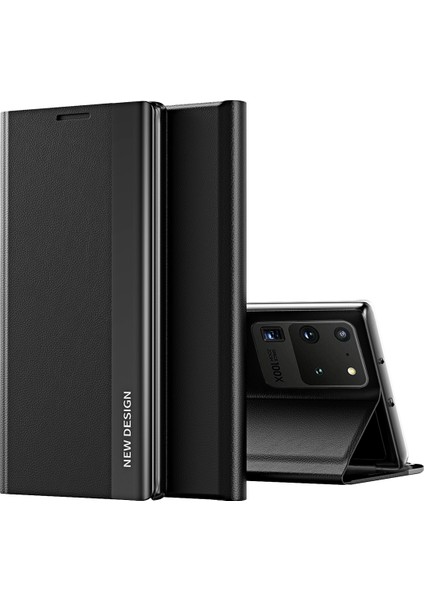 Samsung Galaxy S20 Ultra Için Ince Flip Deri Manyetik Kılıf (Yurt Dışından)