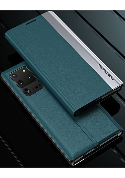 Samsung Galaxy S20 Ultra Için Ince Flip Deri Manyetik Kılıf (Yurt Dışından) modelleri