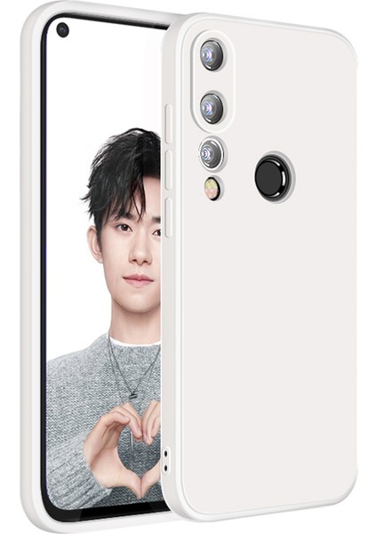 Huawei Nova 4 Için Ince Likit Silikon Shockproof Korumalı Kılıf (Yurt Dışından)