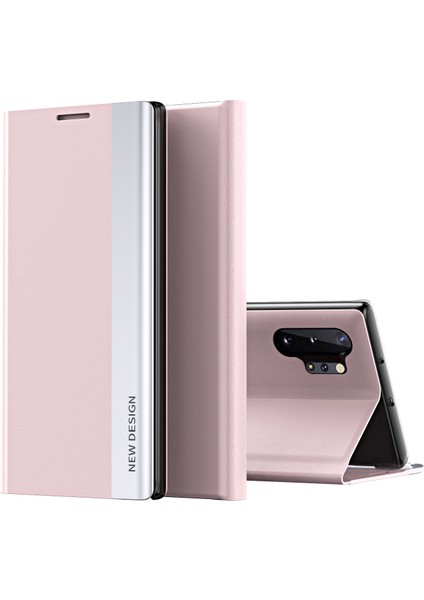 Samsung Galaxy Note 10+ / Note 10 Plus Için Ince Flip Deri Manyetik Kılıf (Yurt Dışından)