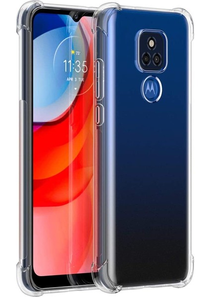 Motorola Moto G Play 2021 Için Şeffaf Yumuşak Silikon Tpu Köşe Korumalı Kılıf (Yurt Dışından)