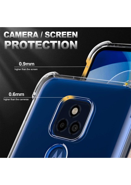 Motorola Moto G Play 2021 Için Şeffaf Yumuşak Silikon Tpu Köşe Korumalı Kılıf (Yurt Dışından) modelleri