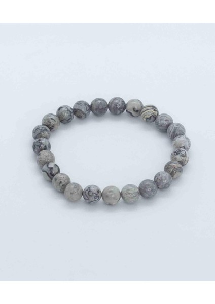 Jasper Taşı Doğaltaş Bileklik 8 mm