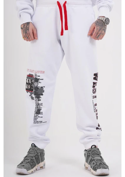 Ghetto Off Limits Westside Jogger White