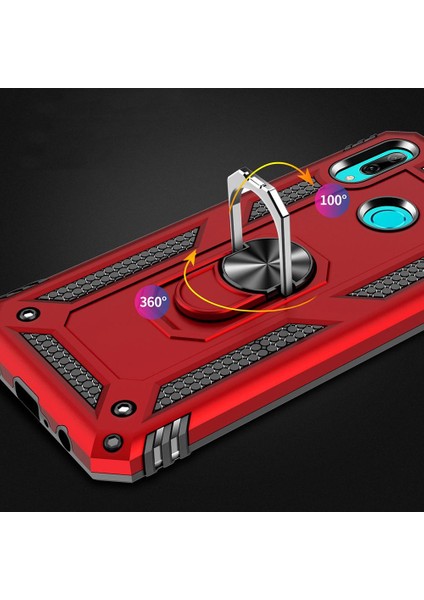 Huawei P 2019 / Honor 10 Lite Için Çift Katmanlı Halkalı Standlı Shockproof Kılıf (Yurt Dışından) fırsatları