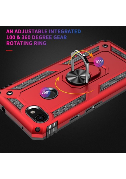 Google Pixel 3A Xl Için Çift Katmanlı Halkalı Standlı Shockproof Kılıf (Yurt Dışından) fırsatları