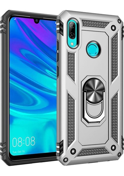 Huawei P 2019 / Honor 10 Lite Için Çift Katmanlı Halkalı Standlı Shockproof Kılıf (Yurt Dışından)