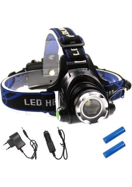 WT-120 800 Lümen Tx6 Şarjlı Zoomlu Kafa Feneri