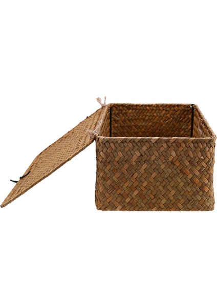 Handwoven Seagrass Depolama Sepet Organizatör Kutusu M (Yurt Dışından)
