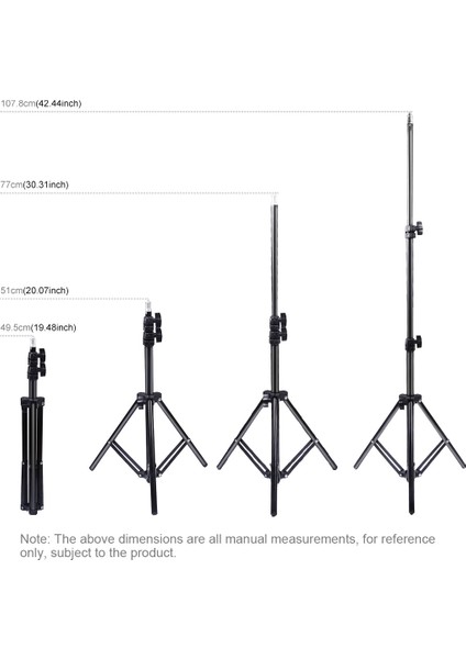 puluz 1.1 M Yükseklik Tripod Montaj Tutucu Siyah (Yurt Dışından)