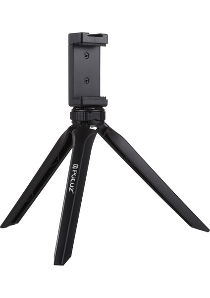 puluz Cep Mini Plastik Tripod Montajı Telefon Kelepçeli Siyah (Yurt Dışından)