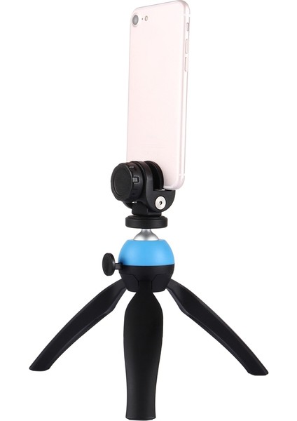 puluz Telefon Kelepçeli Cep Mini Tripod Montajı Mavi (Yurt Dışından)