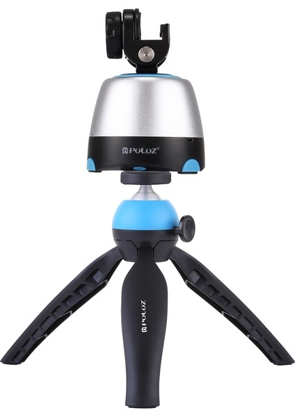 puluz Panoramik Kafa + Tripod + Spor Kamera Kelepçesi + Telefon Kelepçesi Mavi (Yurt Dışından)