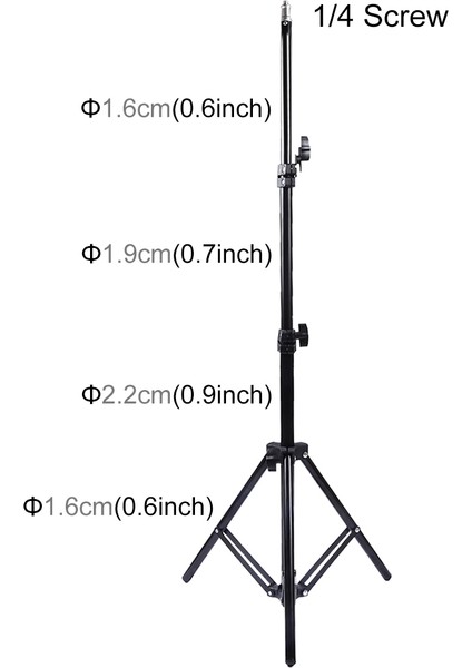 puluz 1.6 M Yükseklik Tripod Montaj Tutucu Siyah (Yurt Dışından)