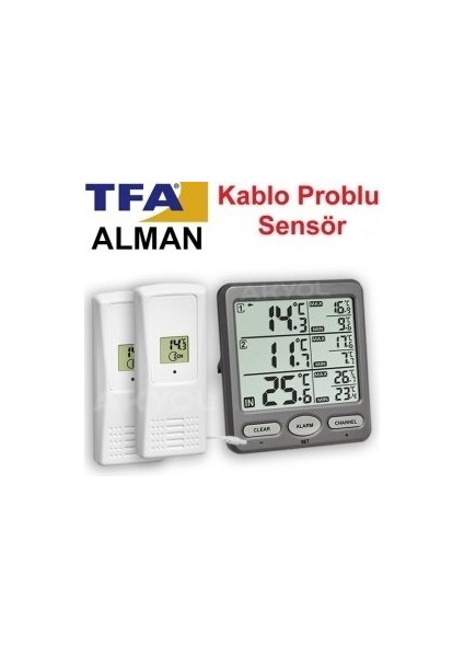 30.3062.10 Trıo Kablosuz Iç ve Dış Ortam Sıcaklık Ölçer