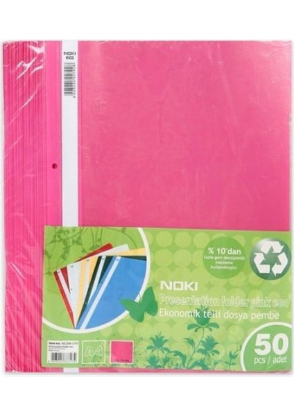 Eco Telli Dosya Koyu Pembe