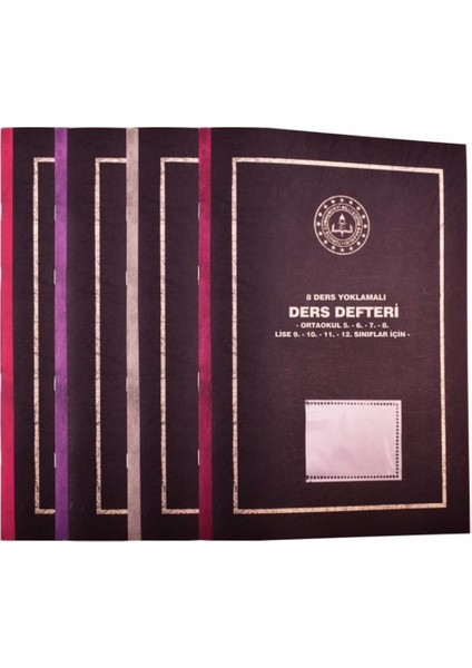 8 Ders Ders Defteri 25X35 P.p Kapak Yoklamalı