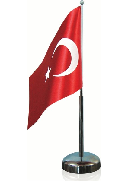 Bayrak Direği Tekli Krom Bayraksız