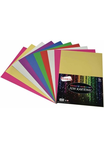 Fon Kartonu 50 x 70 cm Metalik Mor 25'li