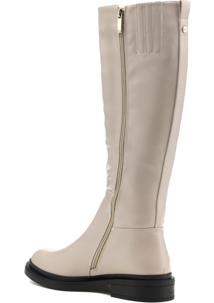 INCI CLAYA.Z 1PR Beyaz Kadın Düz Çizme modelleri