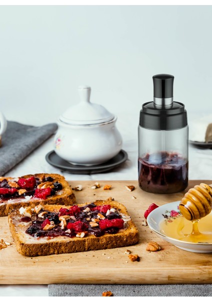 Spread Kaşıklı Cam Kavanoz 15 Cm- 385 ml