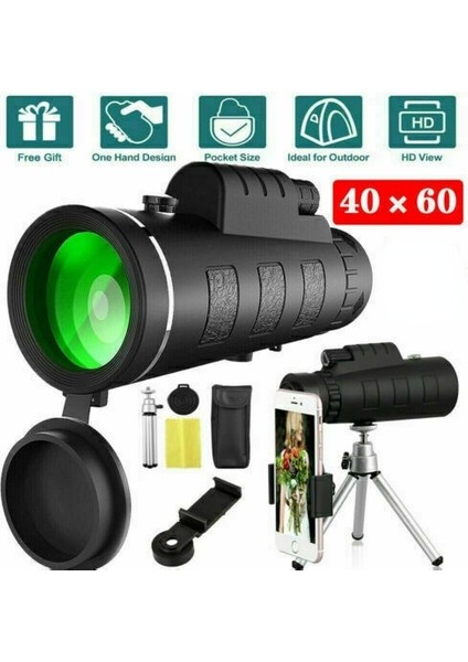 Hd Bak4 Monoküler Teleskop Telefon Klipsi Tripod Gece Görüş Teleskop Açık Yürüyüş (Yurt Dışından) fiyatları