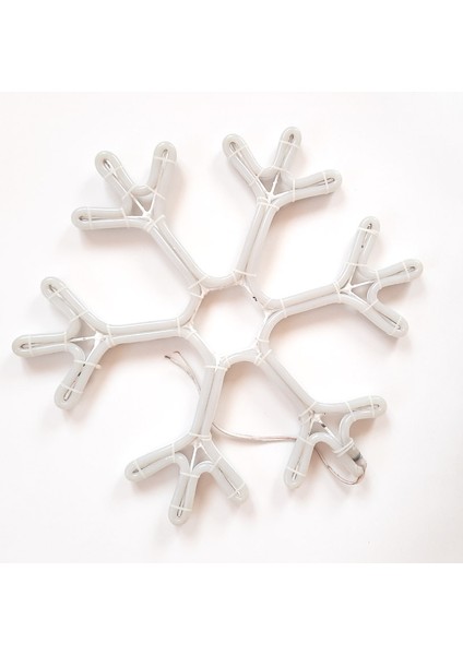 Neon Işıklı Kar Tanesi Yılbaşı Süsü 220V Beyaz 50 cm fiyatları