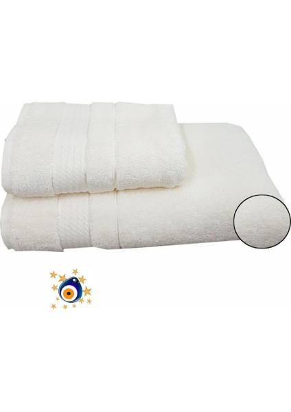 Banyo Havlusu Seti Trendy Krem