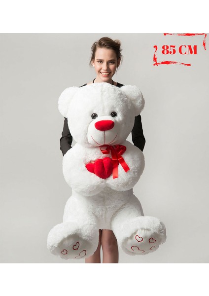 Oyuncak 85 cm Kalp Tutan Sevimli Peluş Ayı 78730 fiyatları