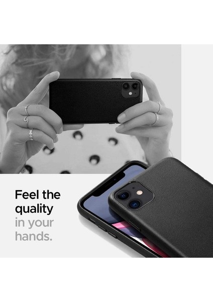Apple iPhone 12, Caseup Leather Woven Kılıf Siyah indirimleri