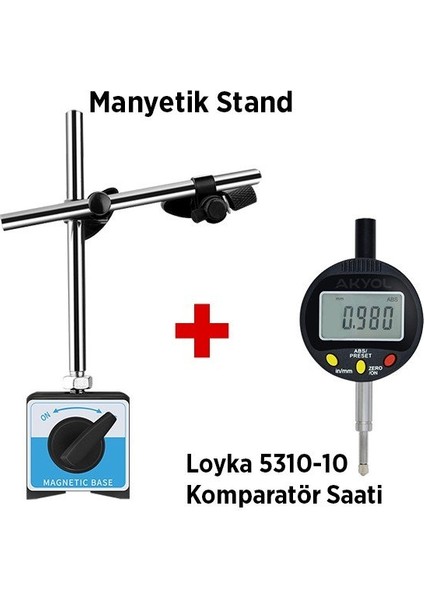 5310 Komparatör Saati ve Manyetik Komparatör Standı Seti