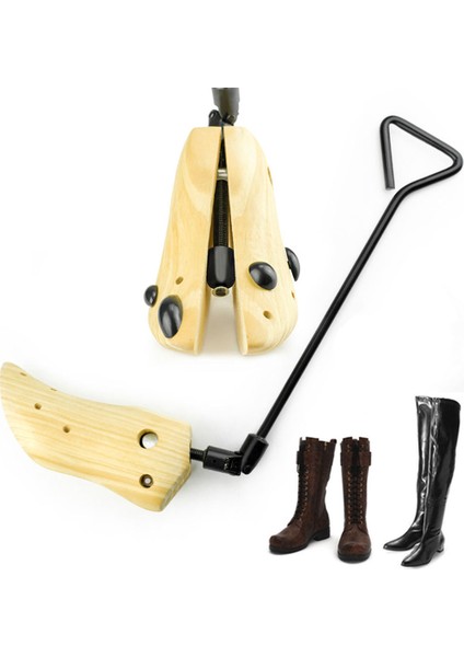 Unisex Profesyonel Önyükleme Sedye Ayarlanabilir Genişlik Ayakkabı Şekillendirici, Ahşap Boot Tree Unisex - 43-46 (Yurt Dışından)