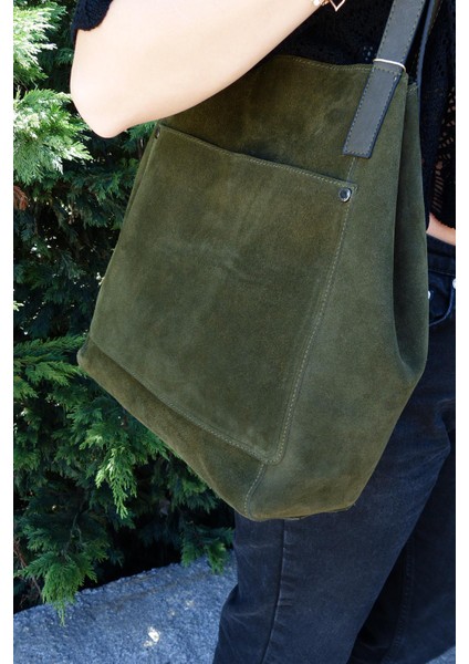 Deri Süet Kadın Omuz Çantası YC011992HSD fiyatları