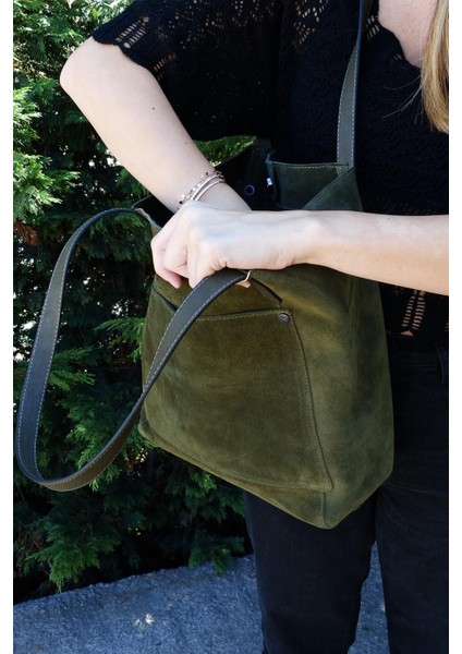 Deri Süet Kadın Omuz Çantası YC011992HSD modelleri