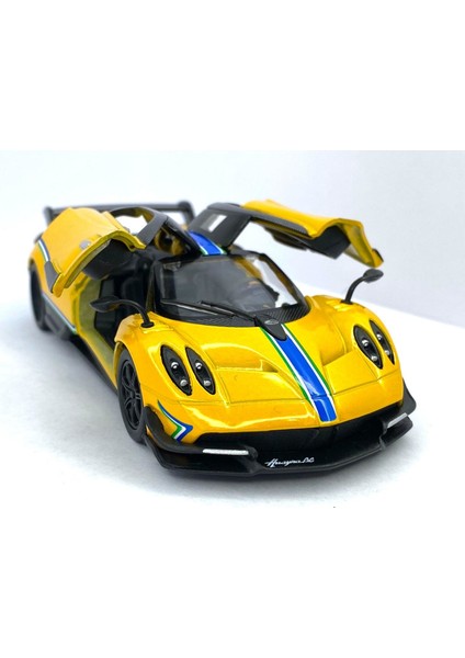 Oyuncak Metal Çek Bırak Araba 2016 Pagani Huayra Bc (Şeritli) (13CM) fiyatları