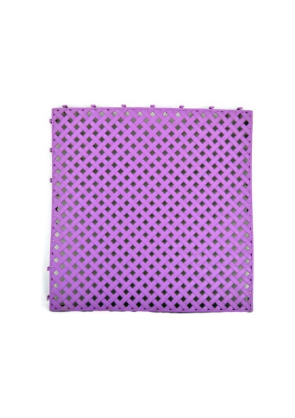 Plastik Geçmeli Mor Yer Karosu 33 x 33 cm 6 Adet