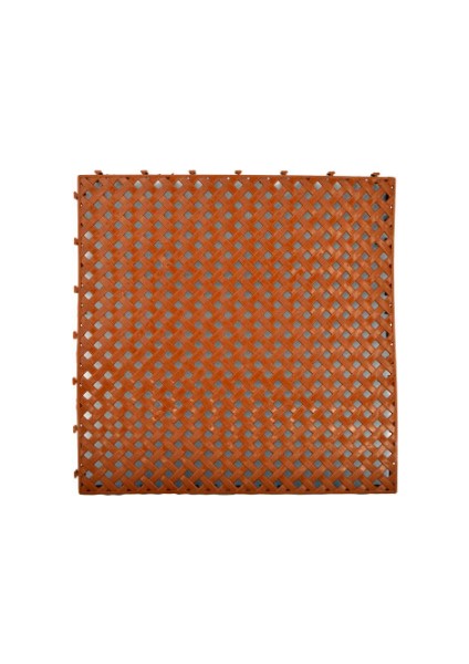Plastik Geçmeli Kahverengi Yer Karosu 33 x 33 cm 6 Adet