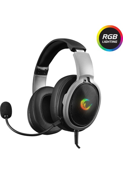 RM-K94 Aura Siyah USB 7.1 Gaming Rgb Aydınlatmalı Hassas ve Çıkarılabilir Mikrofonlu Oyuncu Kulaklığı