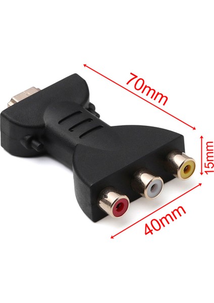 HDMI Televizyon 3 Rca Kompozit Av Audio Video Adaptörü (Yurt Dışından)